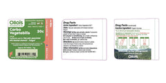 Tube label showing Organic, Vegan and Lactose-Free claims