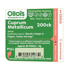 Cuprum Metallicum 200ck homeopathic pellets product image