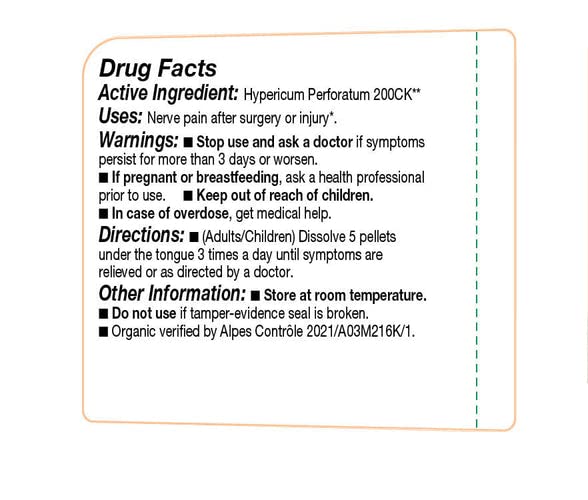 Organic certification label on OLLOIS Hypericum Perforatum packaging