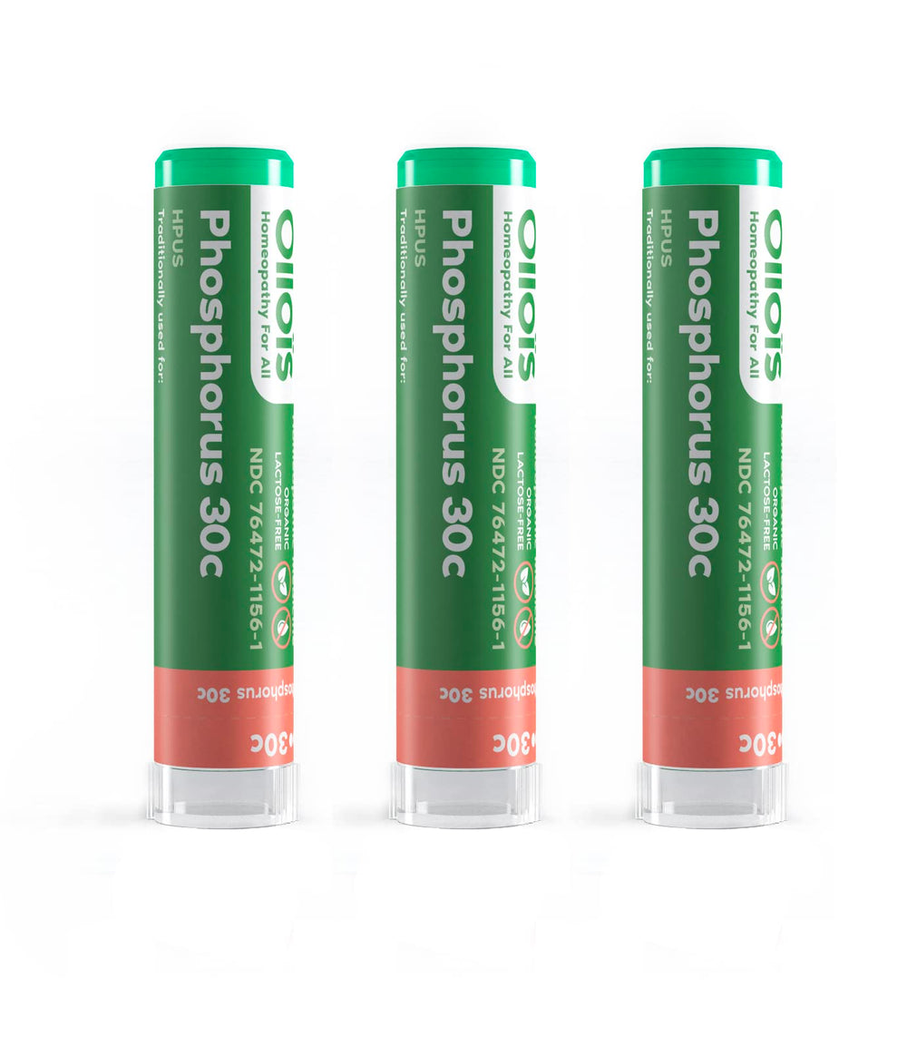 OLLOIS Phosphorus 30c organic homeopathic medicine bottle front view