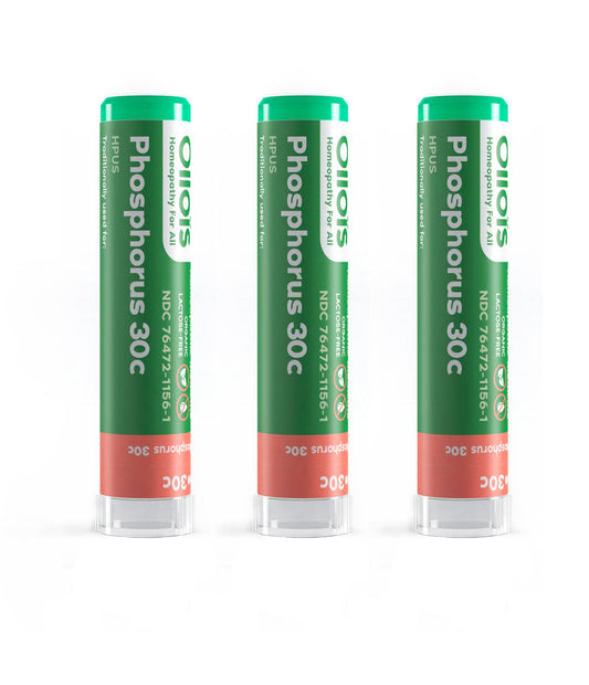 OLLOIS Phosphorus 30c organic homeopathic medicine bottle front view