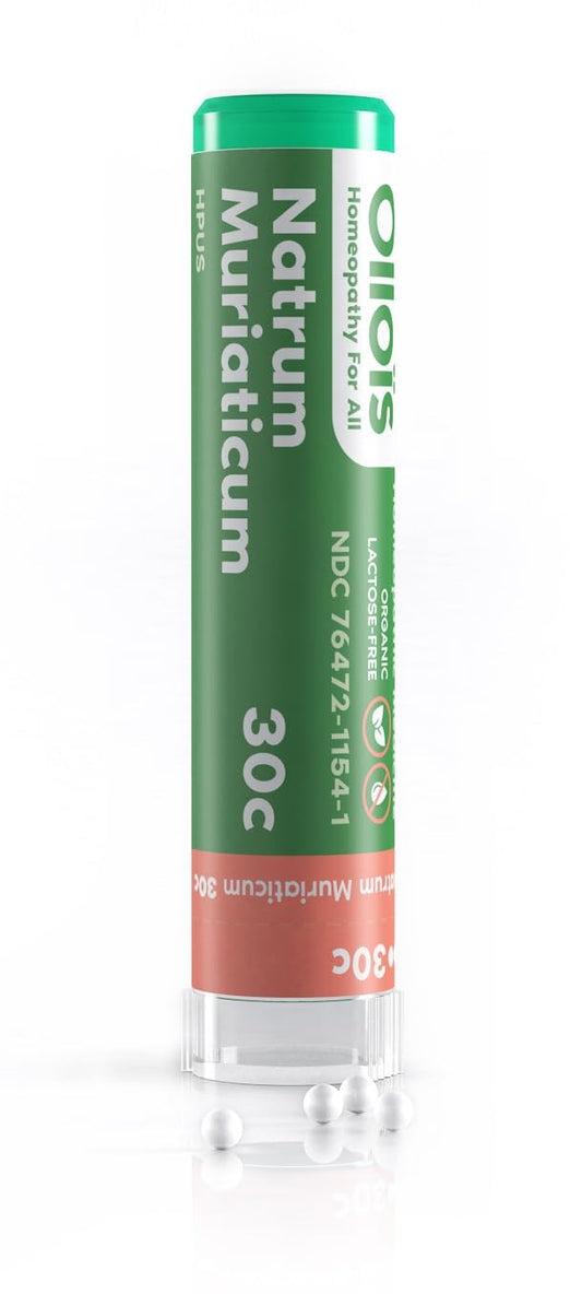 OLLOIS Natrum Muriaticum 30c organic lactose-free 80 pellets tube