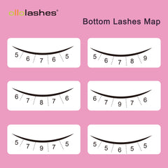 OLLOLASHES bottom lashes clusters long wear that stays securely in place