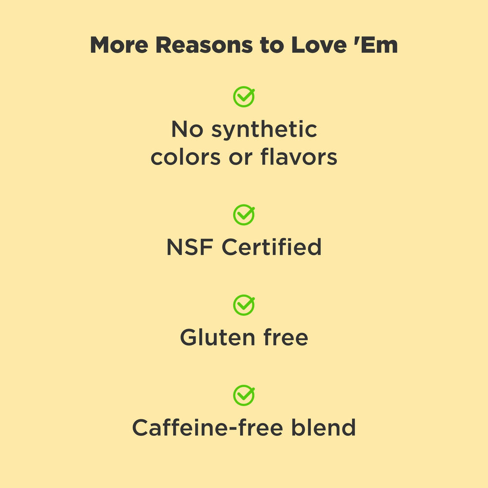 Gummies highlighting 1000 mcg Vitamin B12 and CoQ10 ingredients