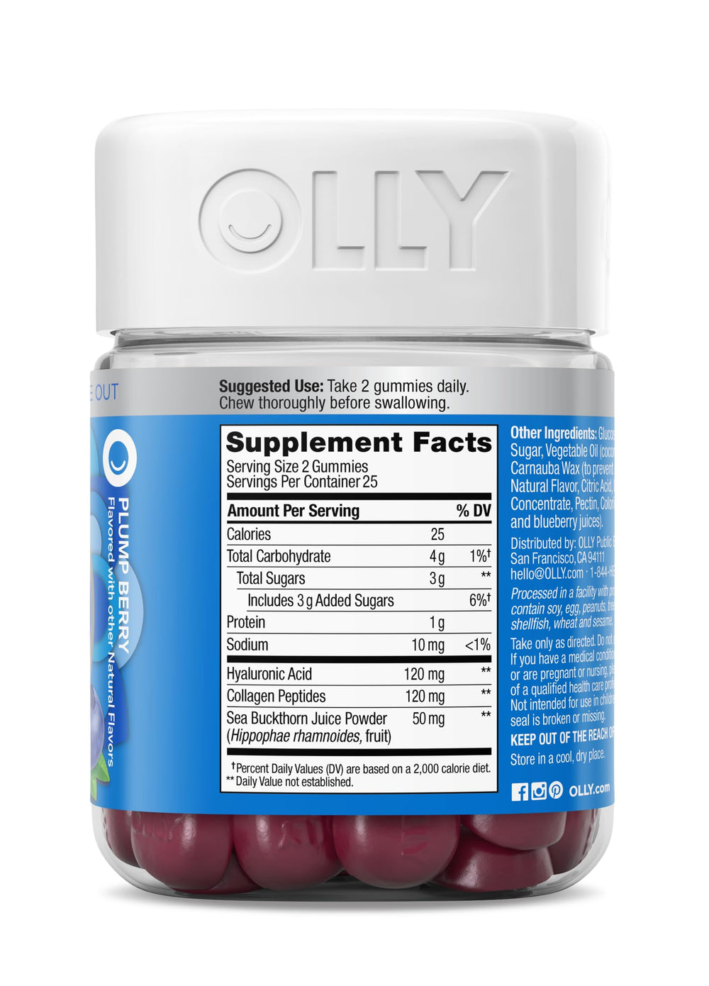 Gluten-free and no synthetic flavors or colors note on bottle