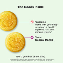 Close-up of OLLY Probiotic Gummy bottle