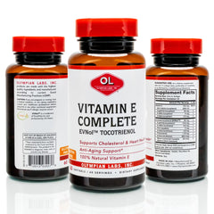 Front label of Olympian Labs Vitamin E Complete Tocomin 200IU