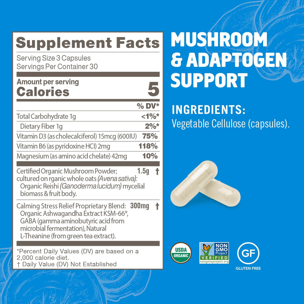 Organic, no filler claim with organic certification on the product packaging.