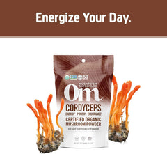 Cordyceps powder added to coffee for energy boost