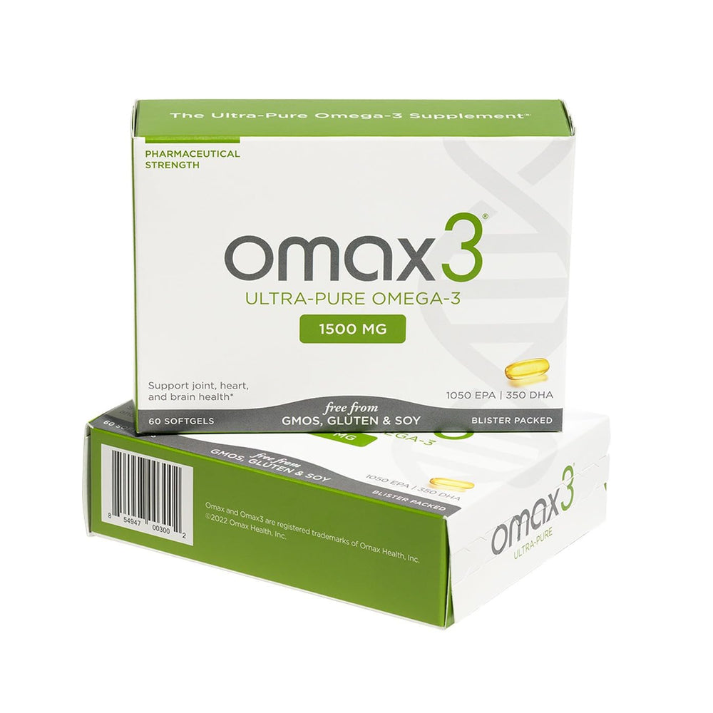 Omax3 pills close-up emphasizing high EPA/DHA content for daily wellness