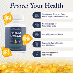 Illustration showing EPA, DHA, and DPA omega-3 fatty acids