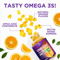 DHA and EPA illustration for Omega 3 gummies