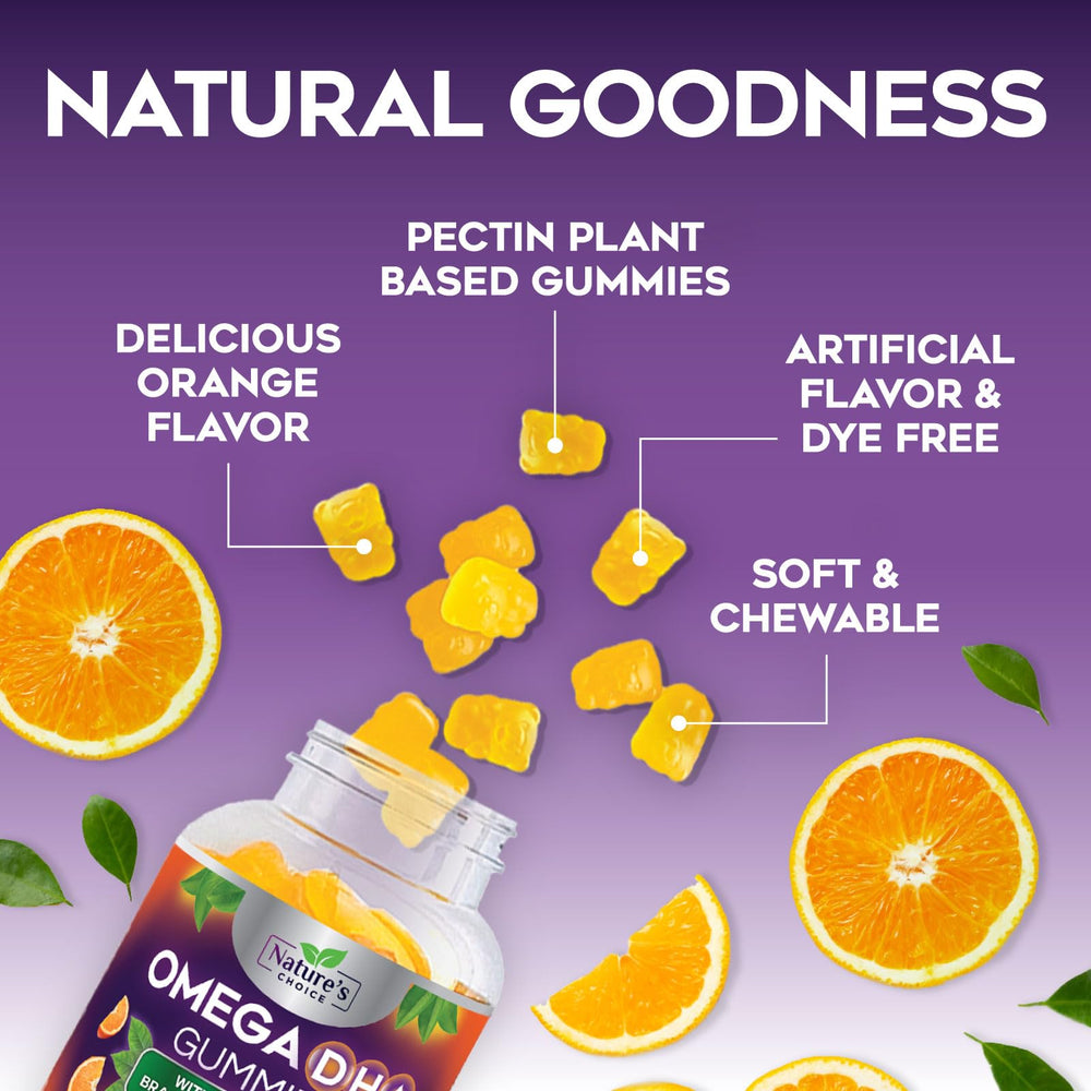 DHA and EPA content highlight for Omega-3 Gummies