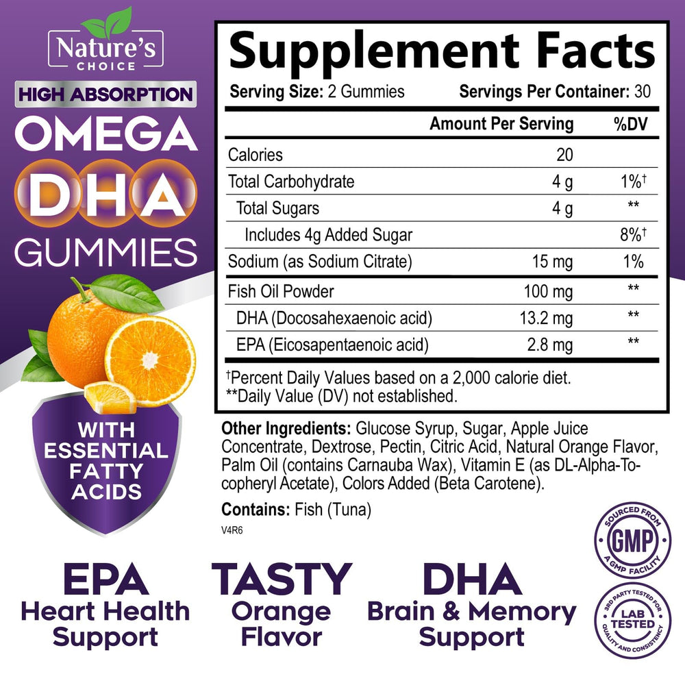 Front packaging of Omega-3 Fish Oil Gummies