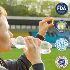 Bottle containing 120 softgels