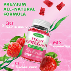 60-count vegan omega-3 gummies package