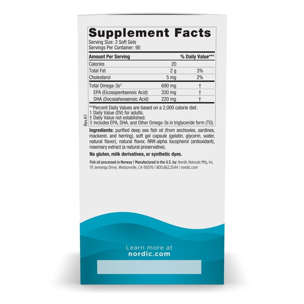 Close-up of lemon-flavored Omega-3 soft gels