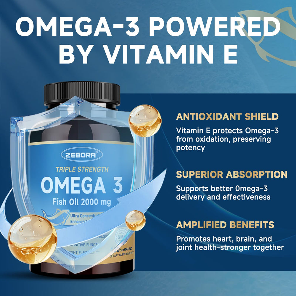 Close-up of omega-3 softgels