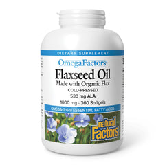 Omega Factors Flaxseed Oil bottle front