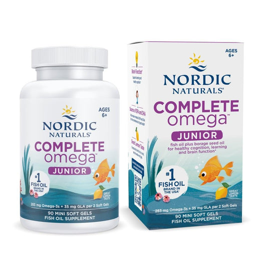 Nordic Naturals Complete Omega Jr Lemon bottle front