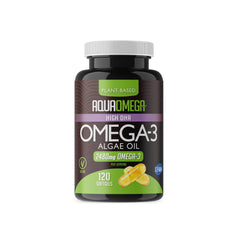 Algae-based vegan omega-3 softgels, 120-count