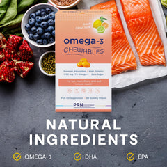 Sugar-free, non-GMO, dairy-free and gluten-free omega-3 gummies