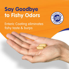 OmegaVia DHA 600 mg softgels for daily cognitive support.