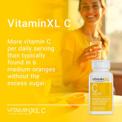 Close-up of vegan Vitamin C capsules