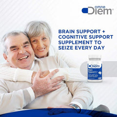Close-up of Omne Diem Brain Support label showing Cerenx and MecobalActive