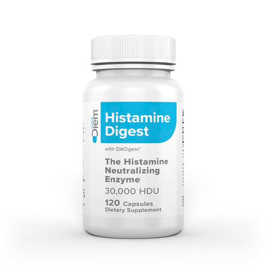 OmneDiem Histamine Digest DAO bottle and capsule container