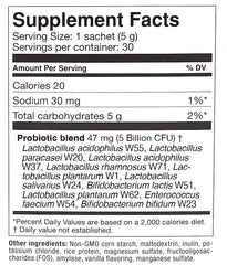 Label highlighting vegan, hypoallergenic, and non-GMO claims