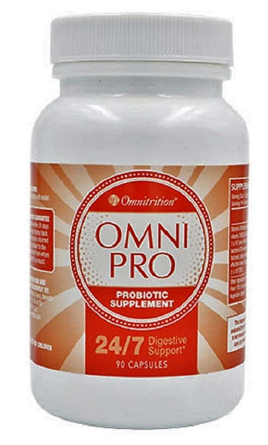 Omnitrition Omni Pro probiotic bottle on white background