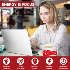 Close-up of OMOGS 10-in-1 extract powder with Lion's Mane, Reishi, Cordyceps