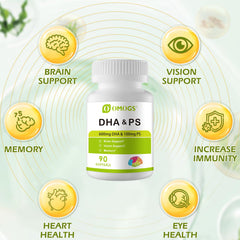 Close-up of DHA softgels capsules