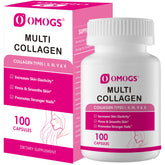 Omogs Collagen Peptides Capsule bottle front view