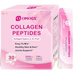 OMOGS Collagen Peptides powder with prebiotics and cranberry