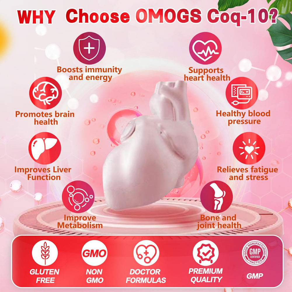 Gluten-free and soy-free CoQ10 supplement label