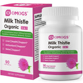 OMOGS Organic Milk Thistle Liver Support bottle with 90 capsules
