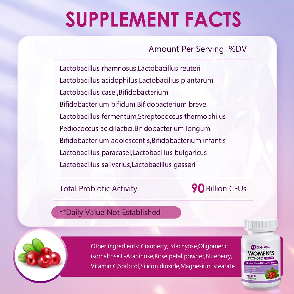 Label showing 90 Billion CFUs and 18 strains