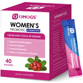 OMOGS Women's Probiotic bottle and 40-pack travel size