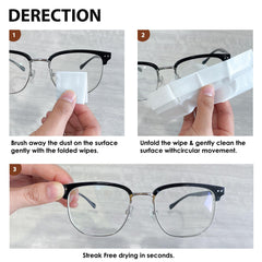 On-the-go lens wipes for glasses sunglasses goggles