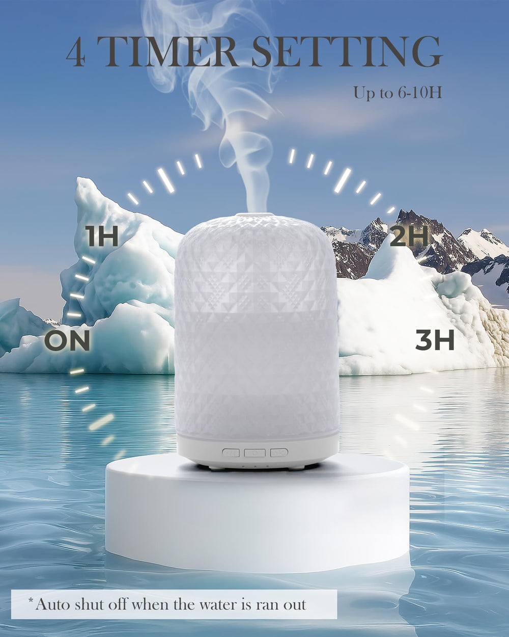 Close-up of 2.4MHz ultrasonic diffusion technology