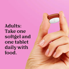 Allergen-free packaging and icons for One A Day Prenatal Advanced