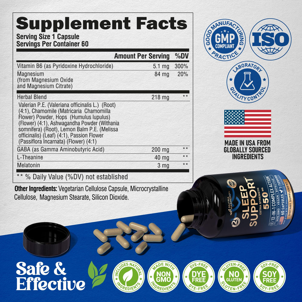 Packaging showing one capsule per day for a 2-month supply