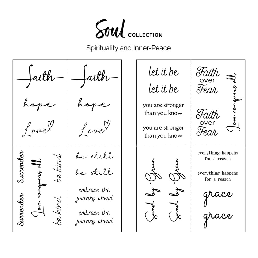 One Grace Soul Collection waterproof mini tattoo enduring through activities
