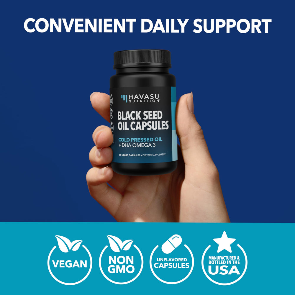 One-month supply of Black Seed Oil with DHA