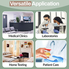 Versatile use of stick-on temperature strips in clinical and home settings