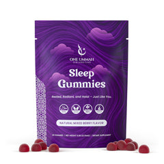 Bottle of One Ummah Halal Certified Sleep Gummies with Halal seal (60-count)