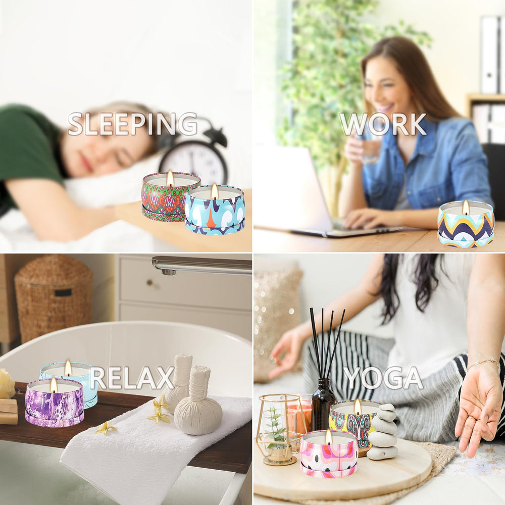 Travel-friendly mini tin candles for home or on-the-go