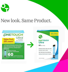 OneTouch Ultra test strips with DoubleSure technology help verify readings for accuracy.